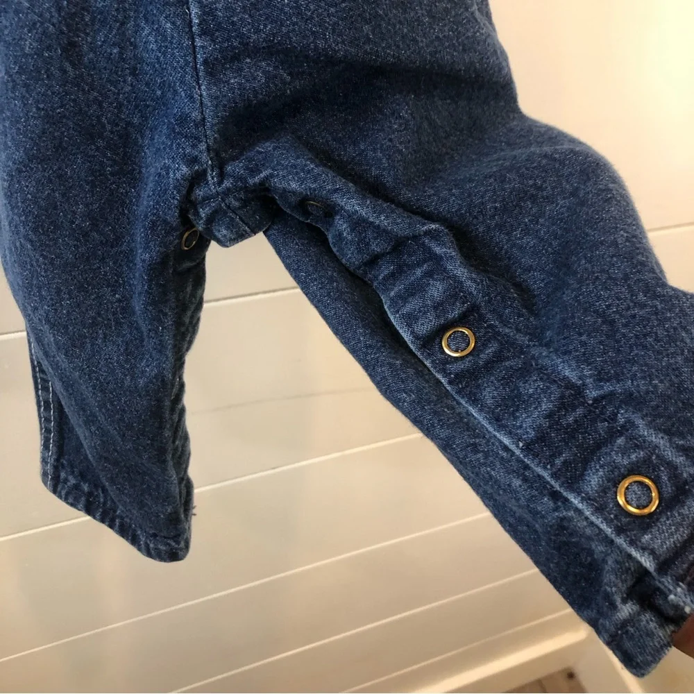 Oshkosh B’Gosh USA Vestbak Overalls‎ Denim Jean Vintage 90’s 12 months Unisex